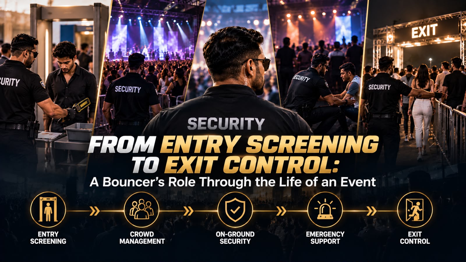 From Entry Screening to Exit Control: A Bouncer's Role Through the Life of an Event