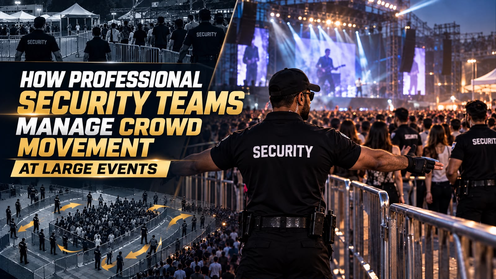 How Professional Security Teams Manage Crowd Movement at Large Events
